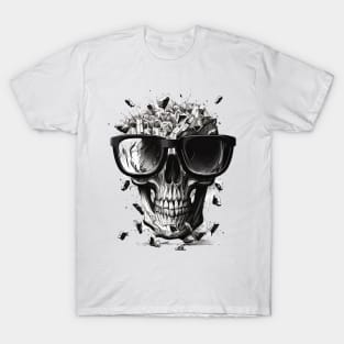 Skull with glasses T-Shirt